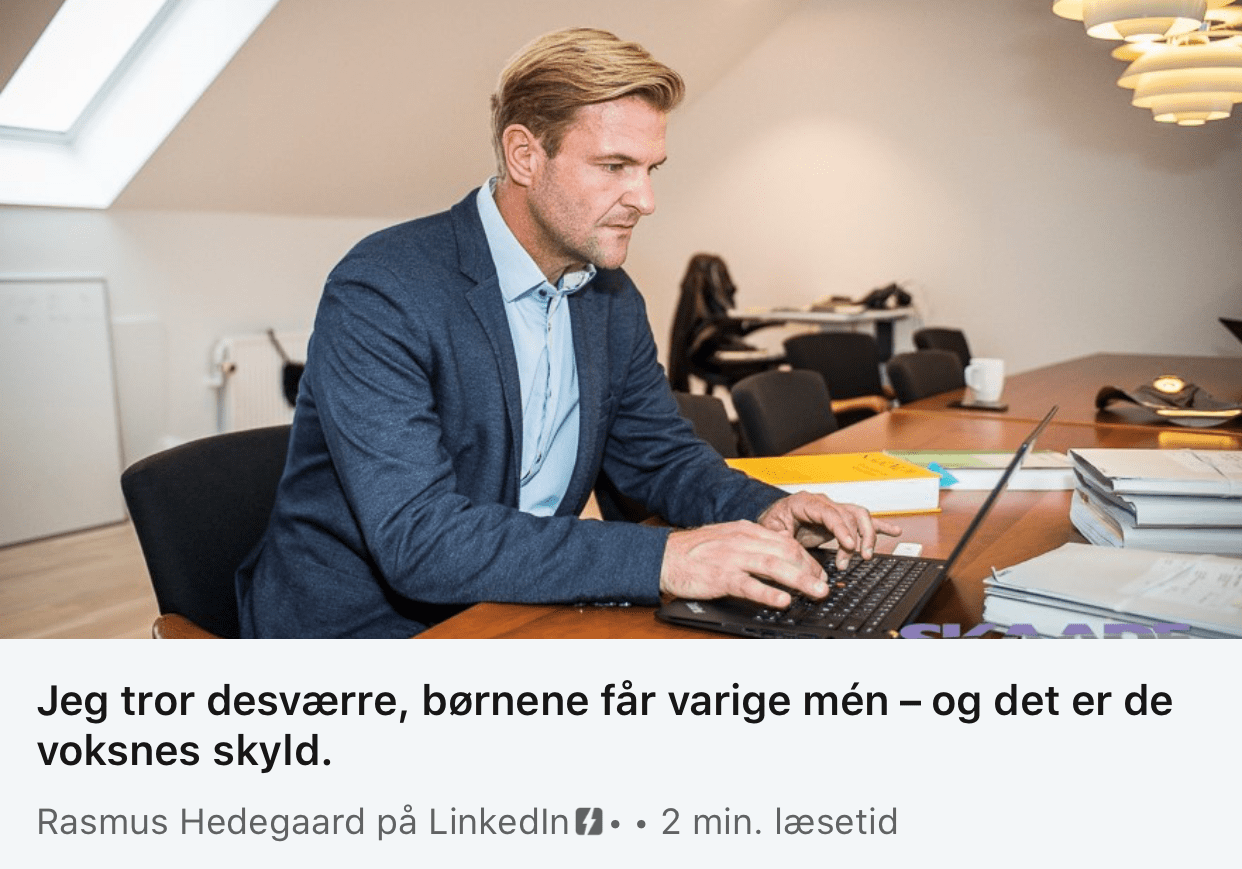 Rasmus Hedegaard, LinkedIn